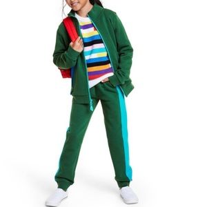 Youth Kids Lego Collection Green Zip-Up Jacket and Pant Trac Set size Medium
